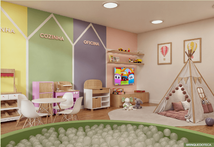 Brinquedoteca do View Residence Pedra Branca em Palhoça