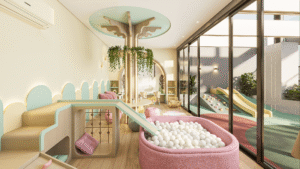 Brinquedoteca do condomínio Porto de Capri Pedra Branca Palhoça